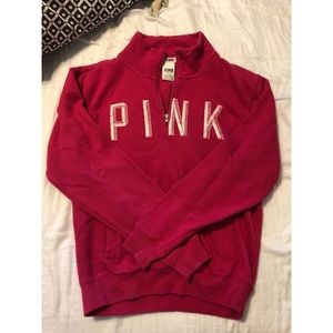 Women’s PINK quarter zip size XS